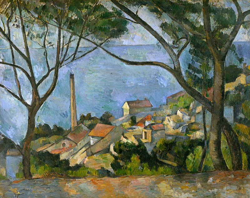 Estaque, View through the Trees from Paul Cézanne
