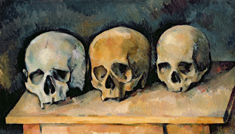 The Three Skulls from Paul Cézanne