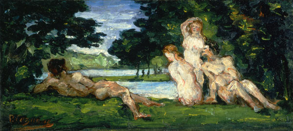 Bathers, Male and Female from Paul Cézanne