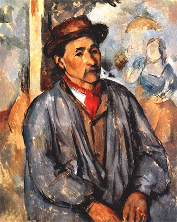 Smallholder in the blue shirt from Paul Cézanne