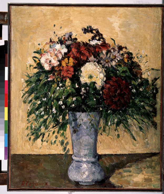 Flowers in a Blue Vase from Paul Cézanne