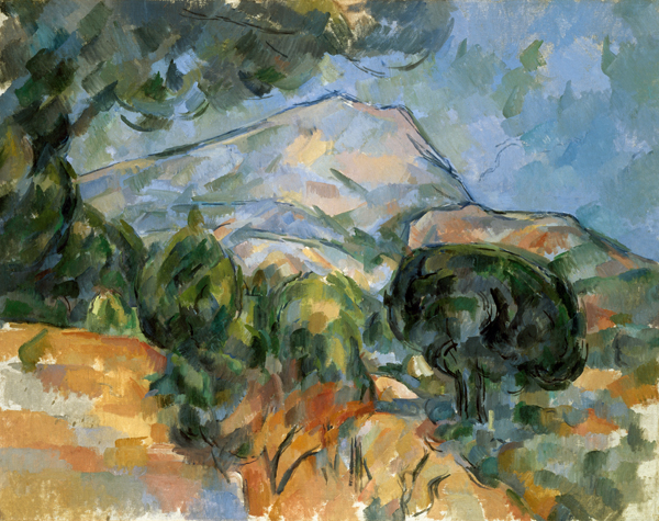 Montagne Sainte-Victoire au-dessus de la route du Tholonet from Paul Cézanne
