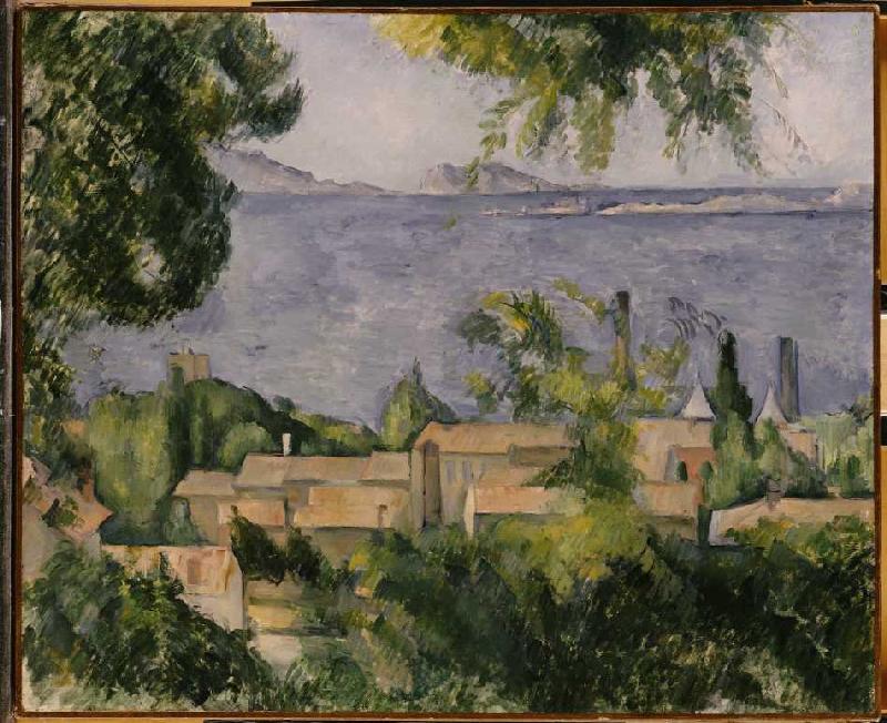 Die Hausdächer von L'Estaque from Paul Cézanne