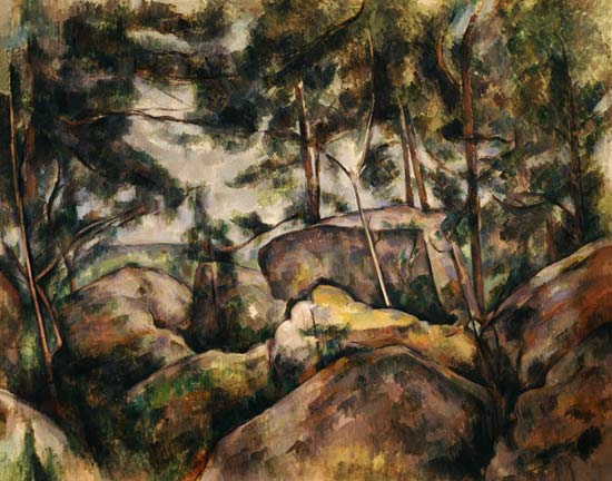 Rocks in the Woods from Paul Cézanne
