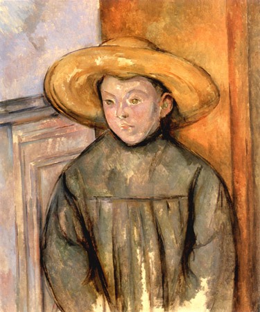 Child with straw hat from Paul Cézanne