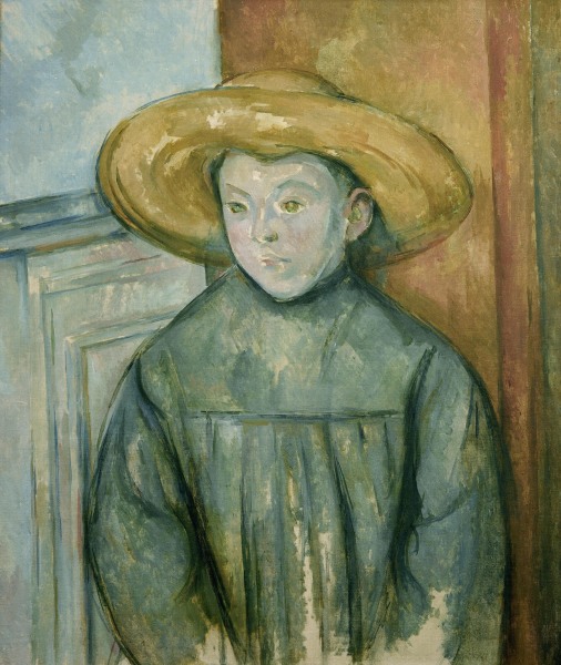 Child with straw hat from Paul Cézanne