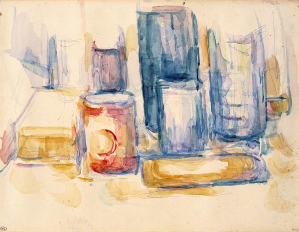 Kitchen Table with Pots ... from Paul Cézanne