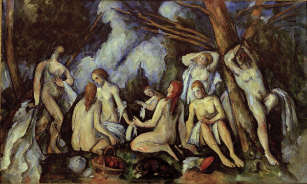 The large bathers from Paul Cézanne