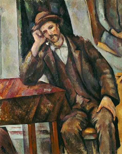 Man with pipe from Paul Cézanne