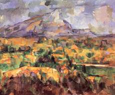 The Mont Sainte Victoire from Paul Cézanne