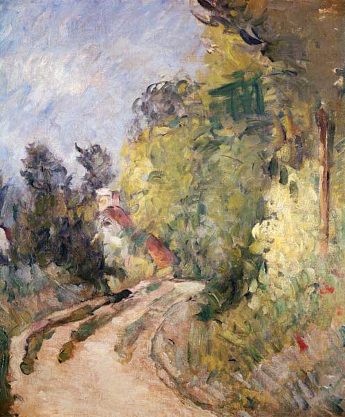 Road Turning under Trees from Paul Cézanne