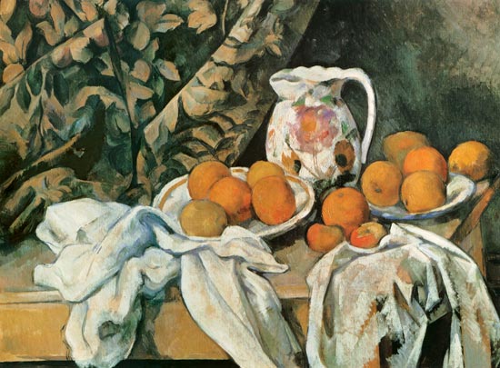 Still life with drapery from Paul Cézanne