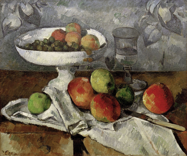 Still life with fruit bowl. from Paul Cézanne