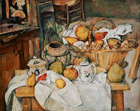 Still life with fruit basket