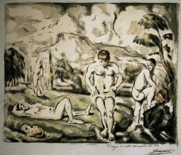 Four bathers from Paul Cézanne