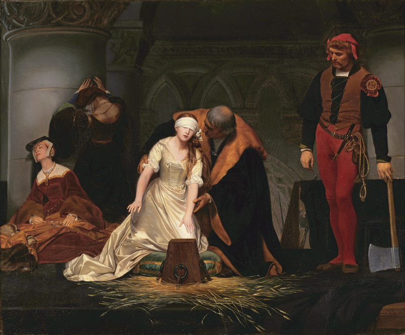 Die Hinrichtung von Lady Jane Grey from Paul Delaroche