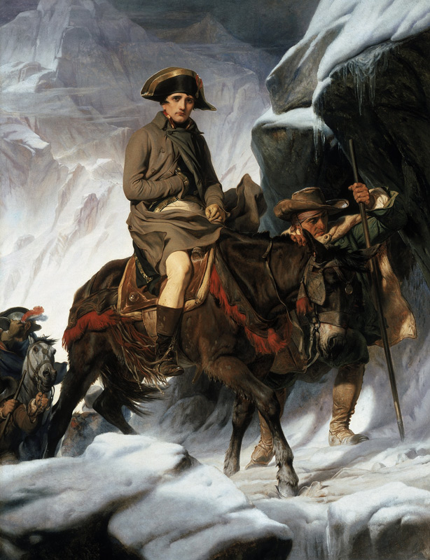 Napoleon beim Überqueren der Alpen from Paul Delaroche