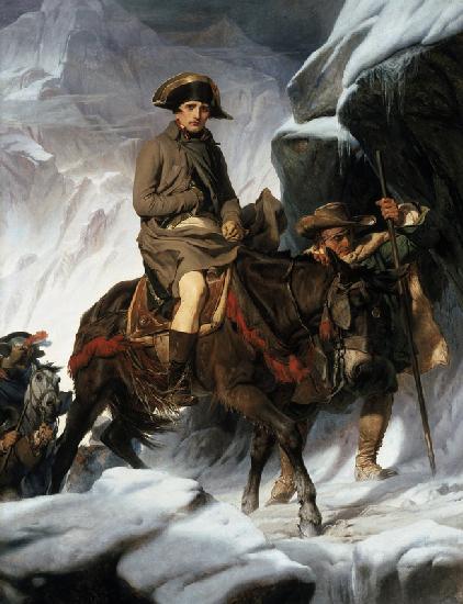 Napoleon beim Überqueren der Alpen