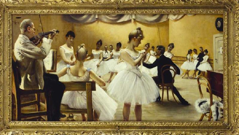 The ballet school of the royal theatre. from Paul Fischer