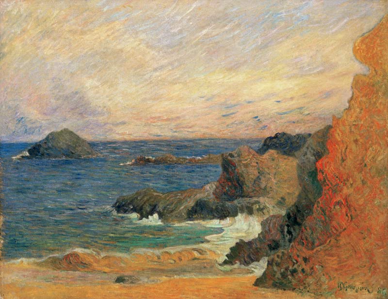 Rocky coast from Paul Gauguin