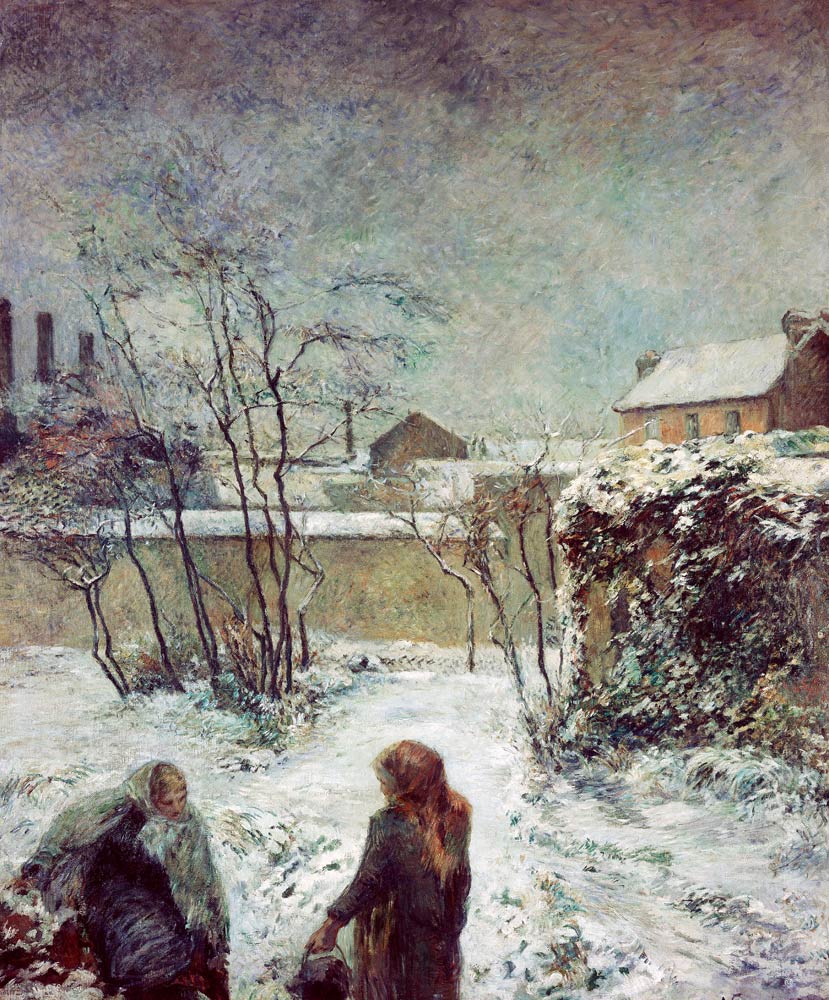 Rue Carcel in winter from Paul Gauguin