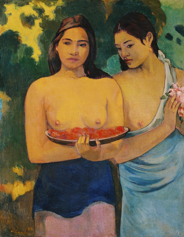 Two Tahitian Women from Paul Gauguin