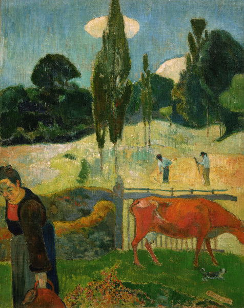 The red cow from Paul Gauguin