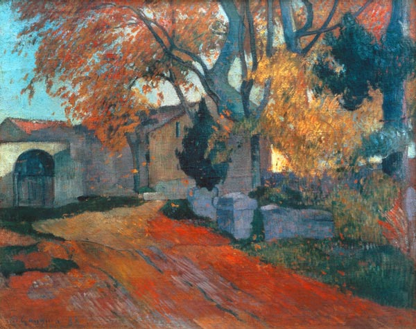 The Alyscamps in Arles. from Paul Gauguin