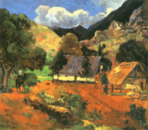 Landscape with three persons from Paul Gauguin