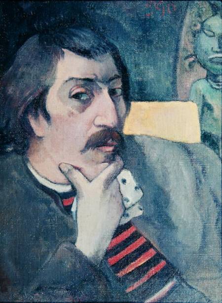 Portrait of the Artist with the Idol from Paul Gauguin