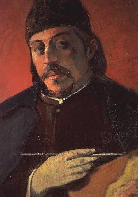 Self portrait with a Palette from Paul Gauguin