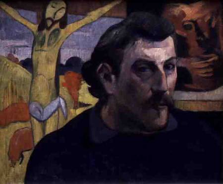 Self Portrait with the Yellow Christ from Paul Gauguin
