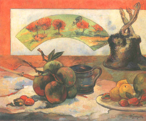 Still life with fan from Paul Gauguin