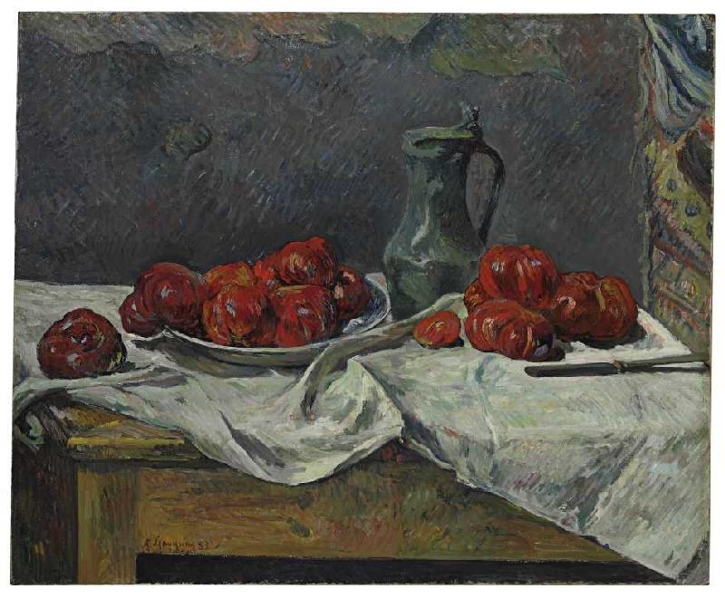 Stillleben mit Tomaten (Nature morte aux tomates) from Paul Gauguin