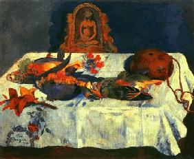 Still life with parrot