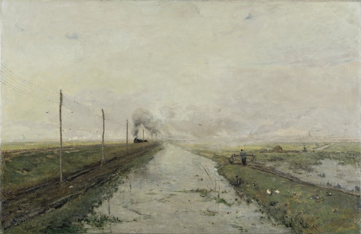 Landscape with a train from Paul Joseph Constantin Gabriel