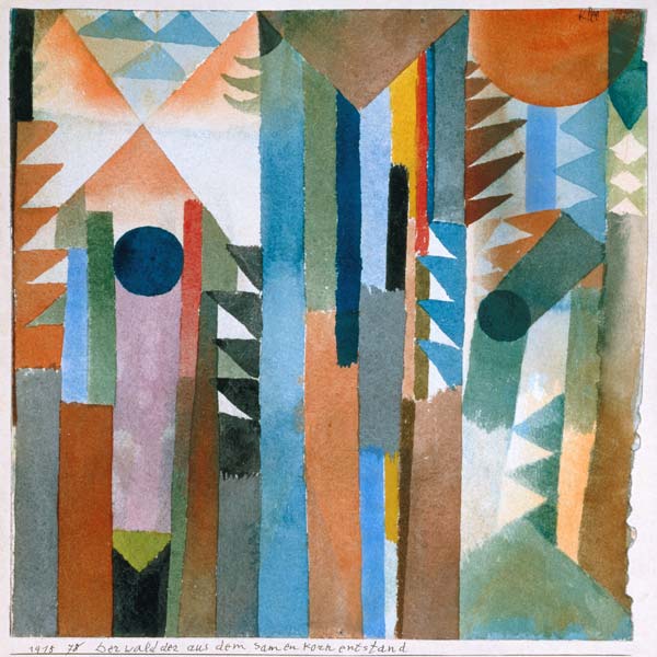 The woods which arose from the seed from Paul Klee
