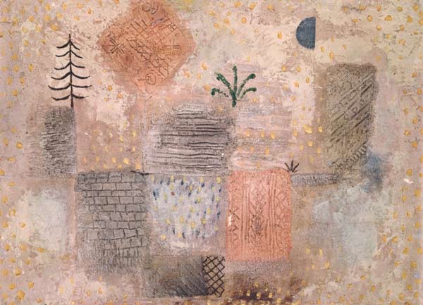 Park with the cool half-moon. from Paul Klee