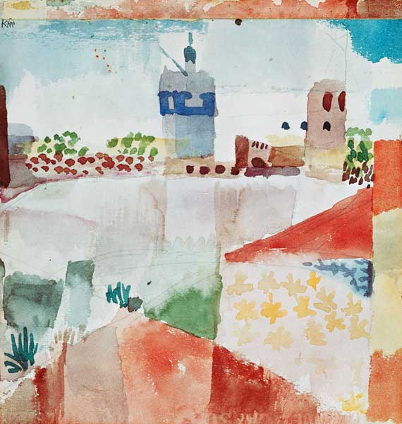 Hammamet with the mosque 1914 199 from Paul Klee