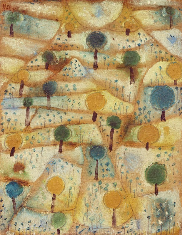 Kleine rhythmische Landschaft, from Paul Klee