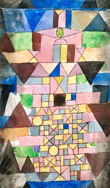 Composition with triangles from Paul Klee