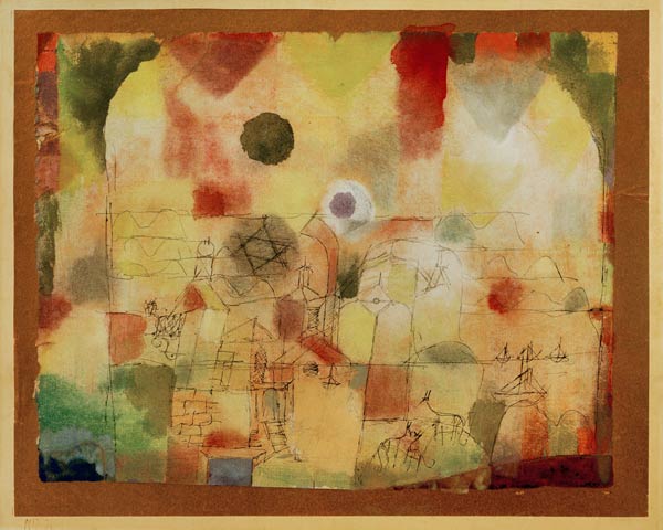 Kosmisch durchdrungene Landschaft, from Paul Klee