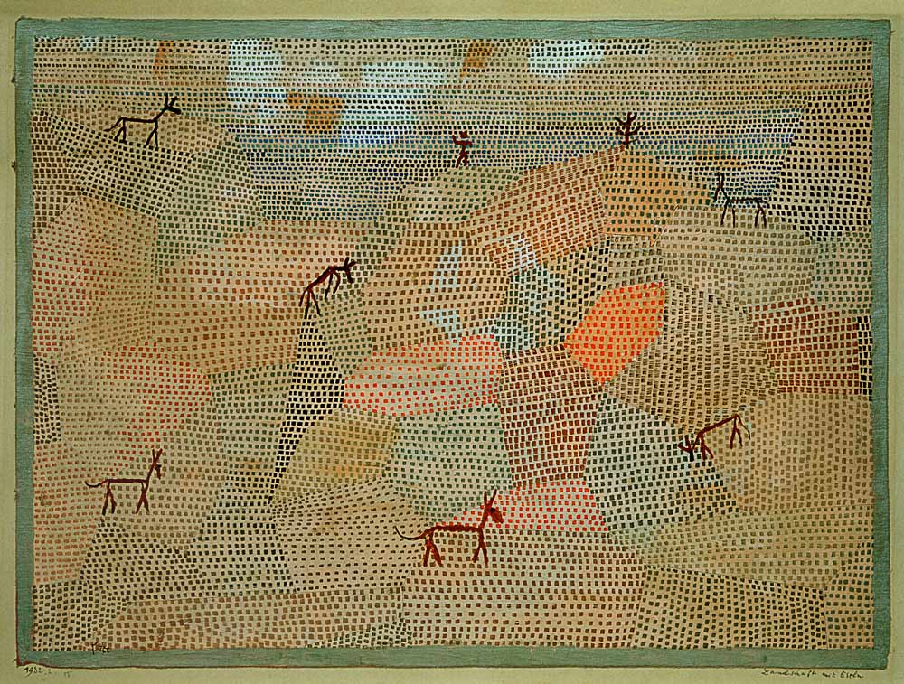 Landschaft mit Eseln, from Paul Klee