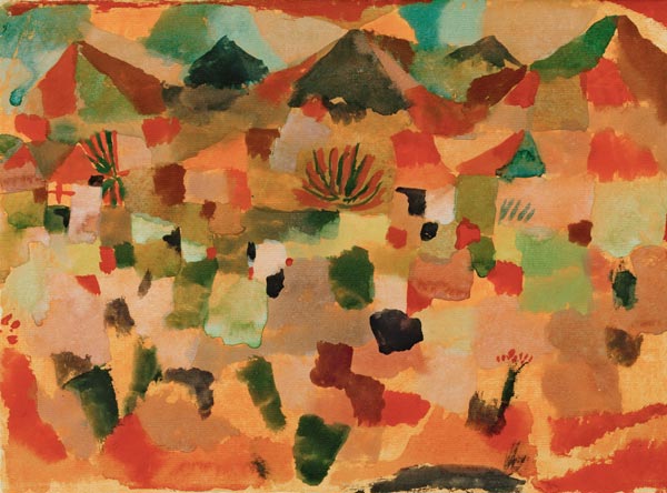 Mit der Bergkette, 1919. 31 from Paul Klee