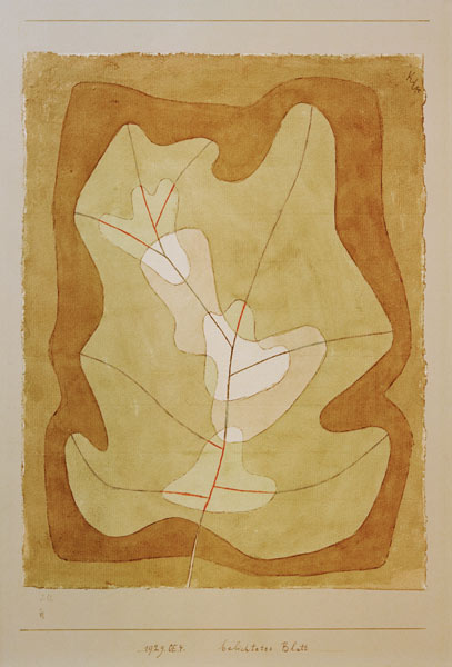 Exposed sheet from Paul Klee