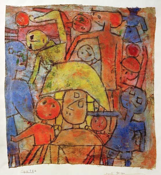 Bunte Gruppe, 1939, 1133 (JK 13). from Paul Klee