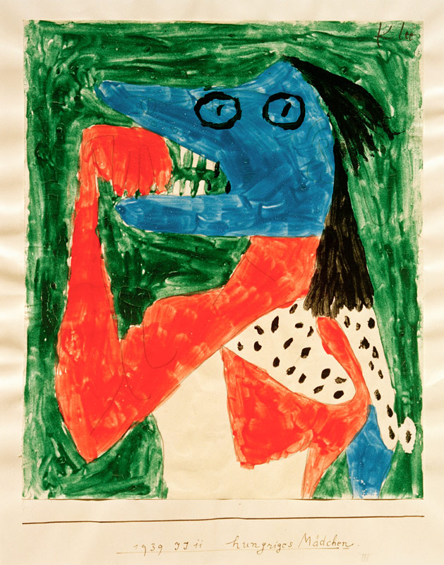 hungriges Maedchen, 1939, 671. from Paul Klee
