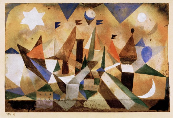 Segelschiffe, den Sturm abwartend, from Paul Klee