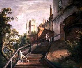 Part of the Hundred Steps and Winchester Tower, Windsor Castle