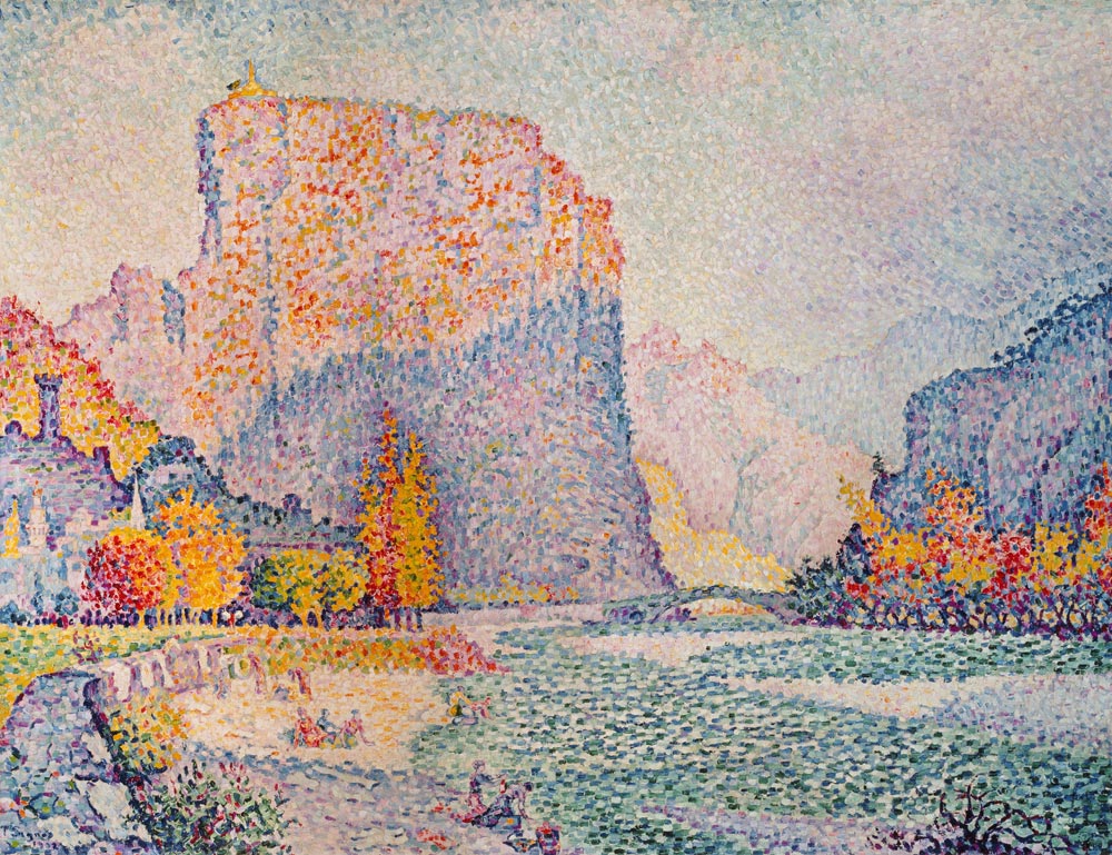 The Cliffs at Castellane from Paul Signac